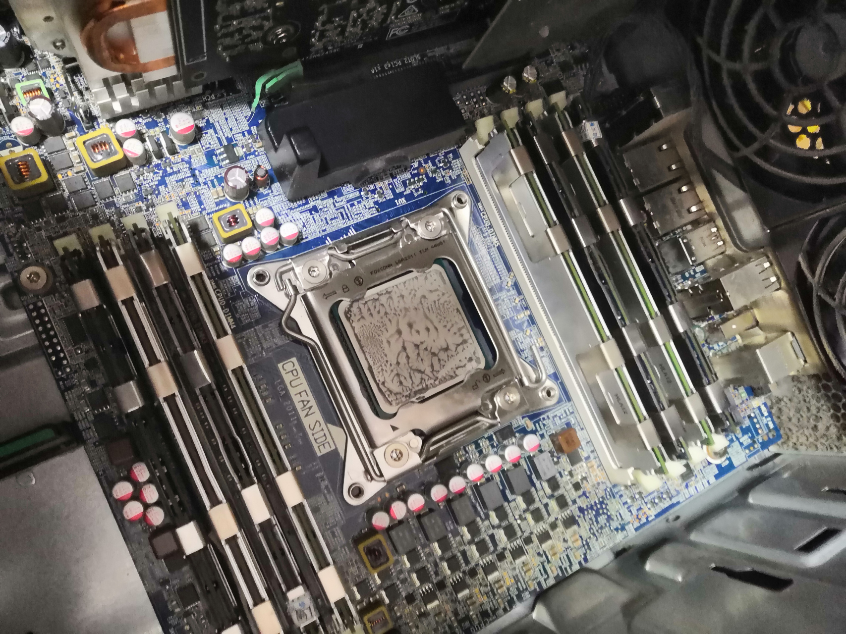 捡垃圾# 顺利的把惠普z620原来的2670v2为1650v2,跑分是上去了点,就