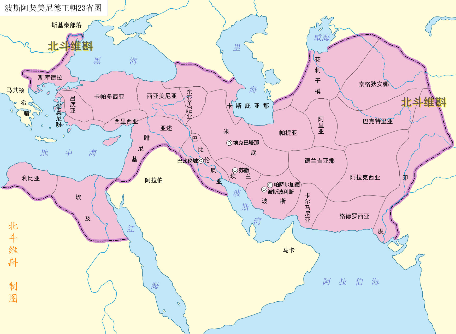 萨珊波斯帝国地图图片