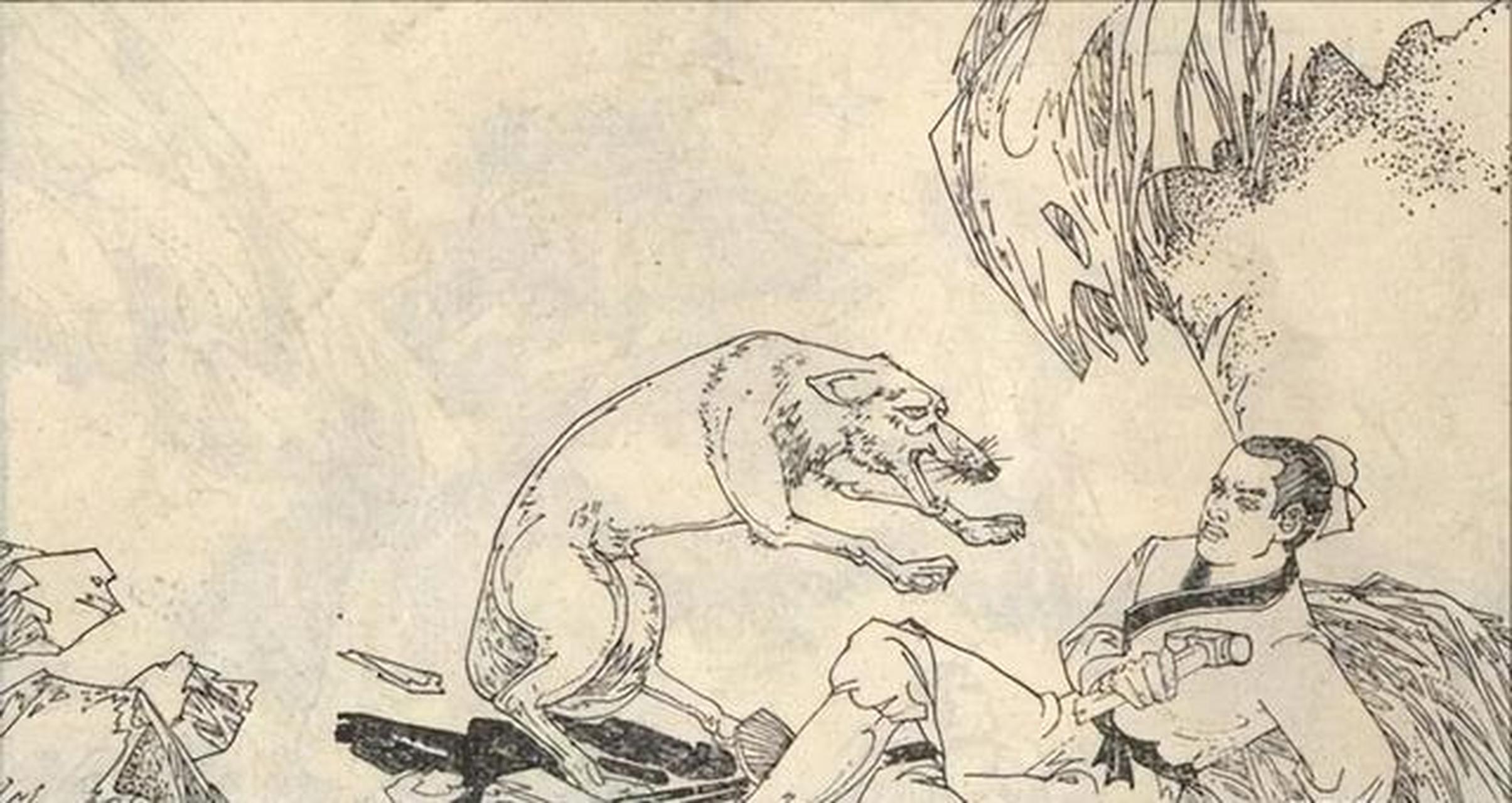 民间故事# 【猎人和狼】从前有一个勇敢的猎人,他是村庄里最出傻哪