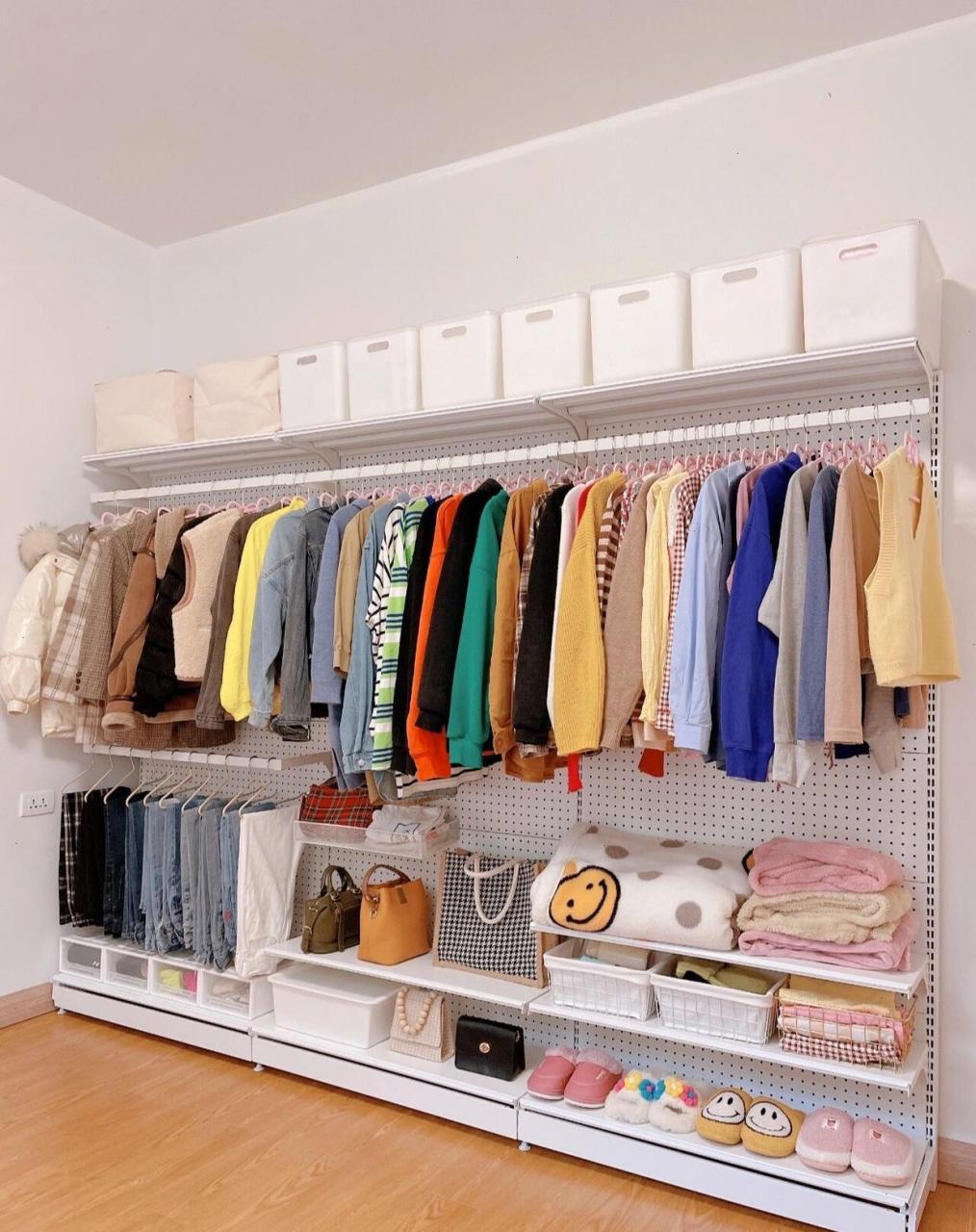 我的简易开放式衣帽间,货架衣柜 [点亮平安灯]先来回答大家的问题