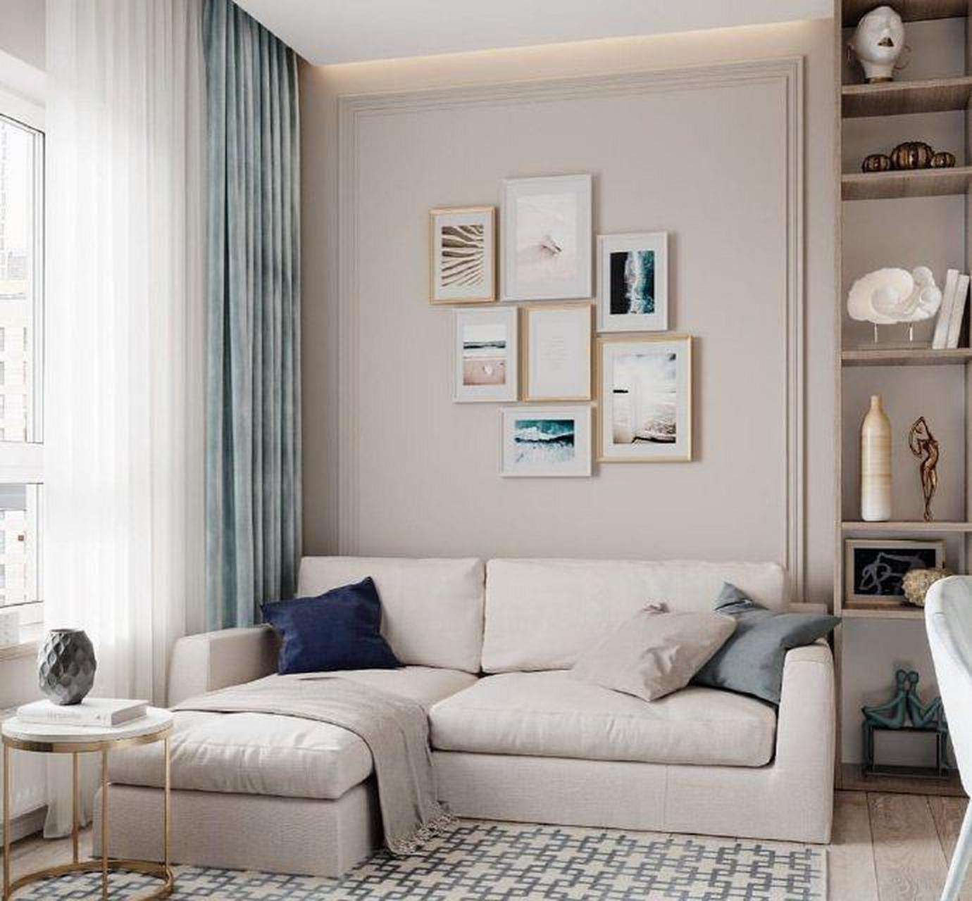 37㎡小户型|公寓装修 温暖舒适,色彩搭配也很经典,给人一种宁静的美感