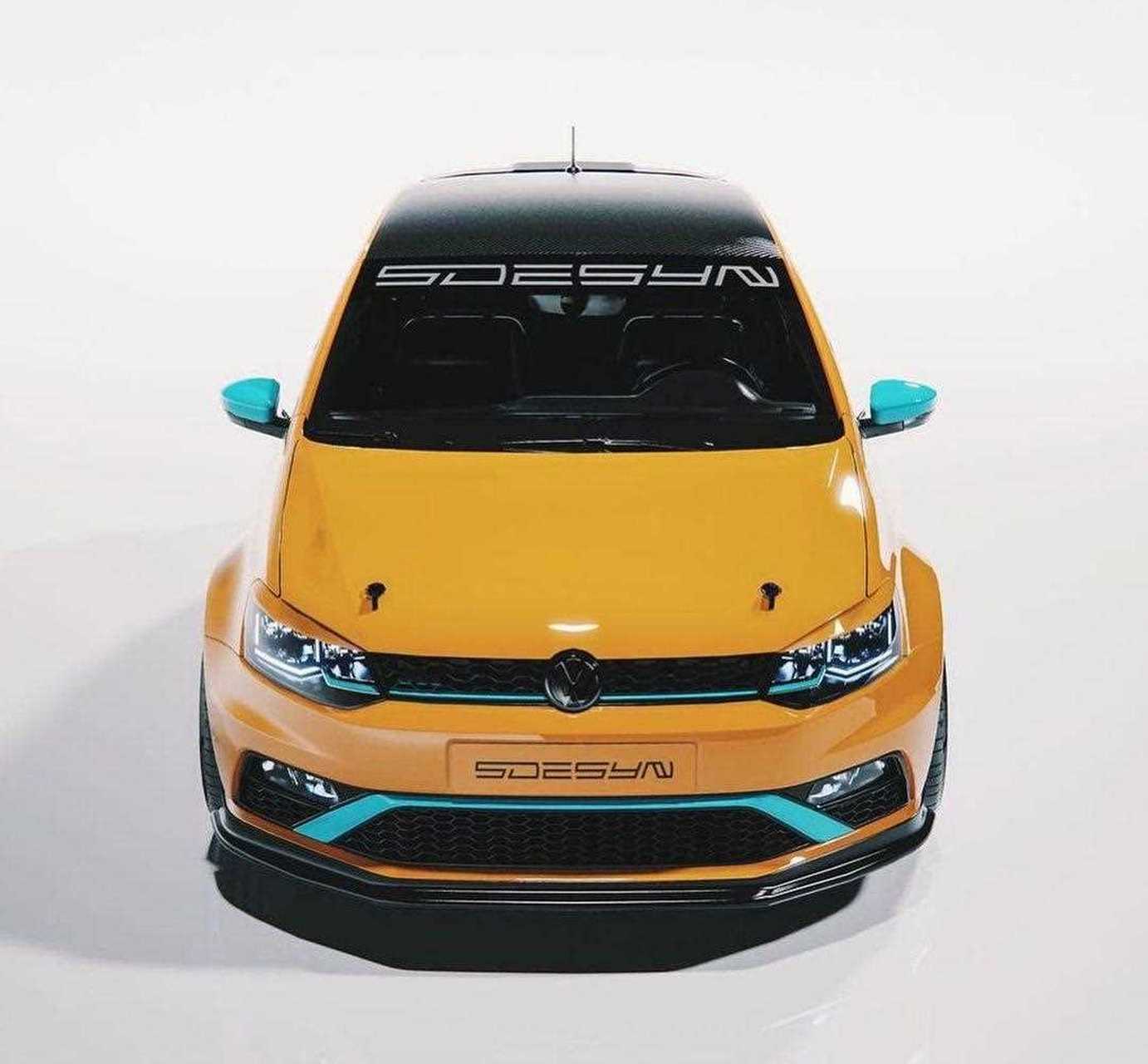 全新大众polo gti,这是双门版本,在外观上采用了更加拉风的设计,有点