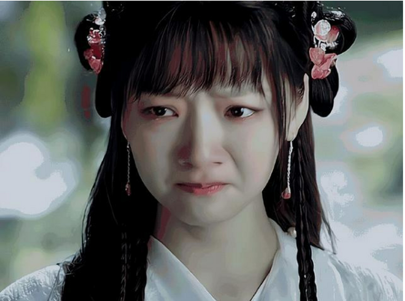 玉骨遥里的造型,那个假发简直太让人出戏