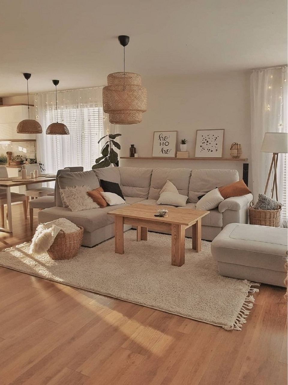 温润治愈的北欧原木风客厅,工作完回家一开门就可以卸下满身疲惫