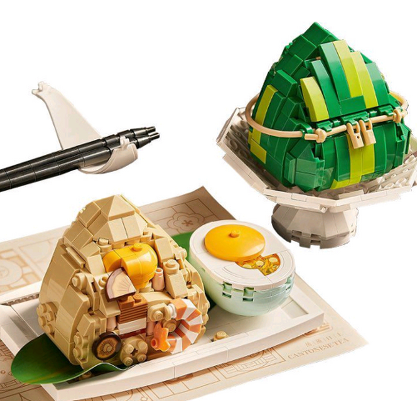 现在小孩子的玩具好多,都出了粽子的乐高