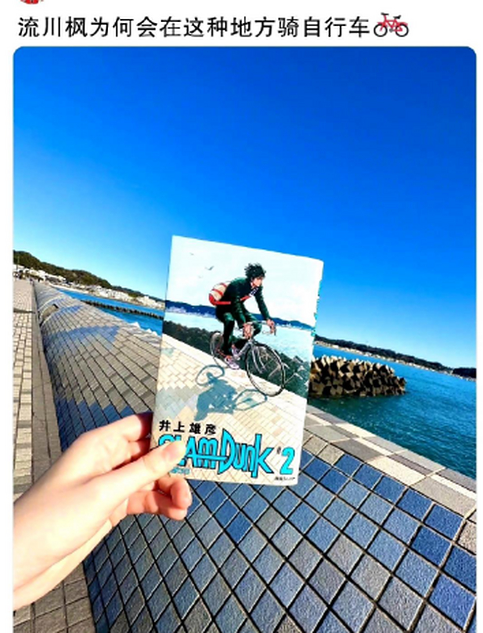 都是"人才"啊,流川枫好好的一张帅气骑车图,硬是被"玩"成了杂技表演.