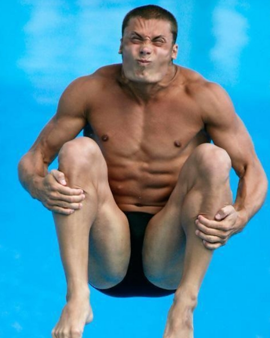 跳水界的奇葩表情包