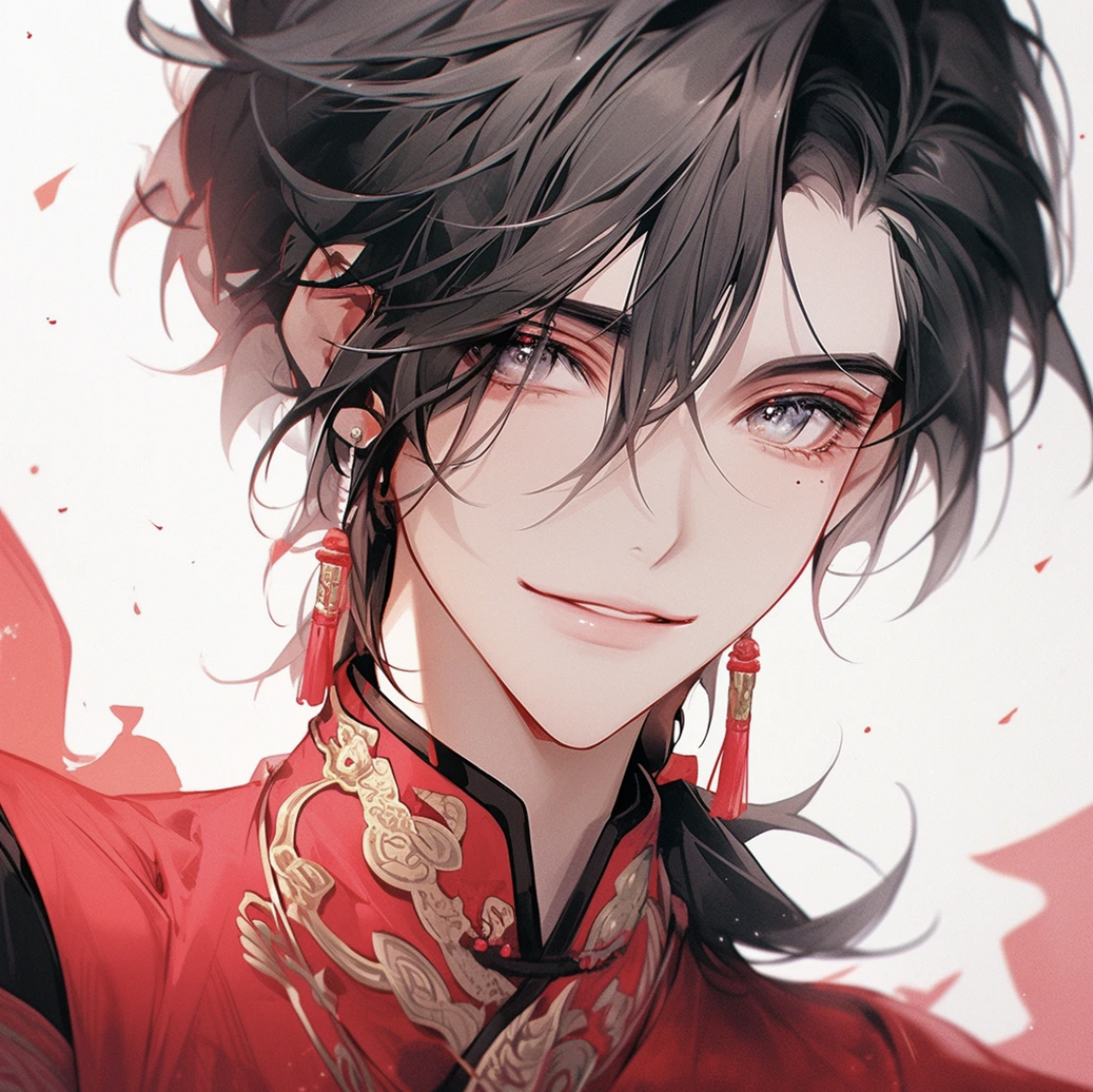 古风喜事情头#ai绘画# #动漫情侣头像