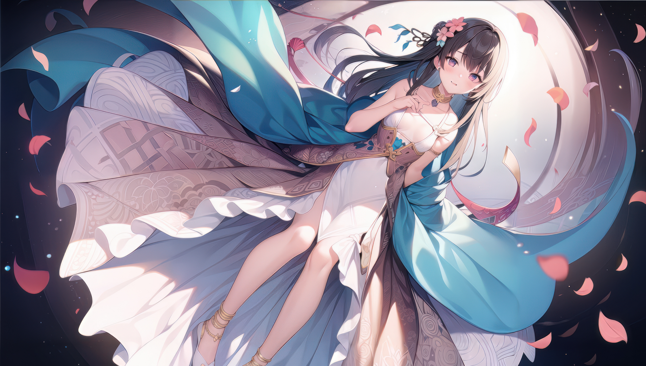 超美的二次元小姐姐#ai美图社# #ai绘图社# #ai手机壁纸