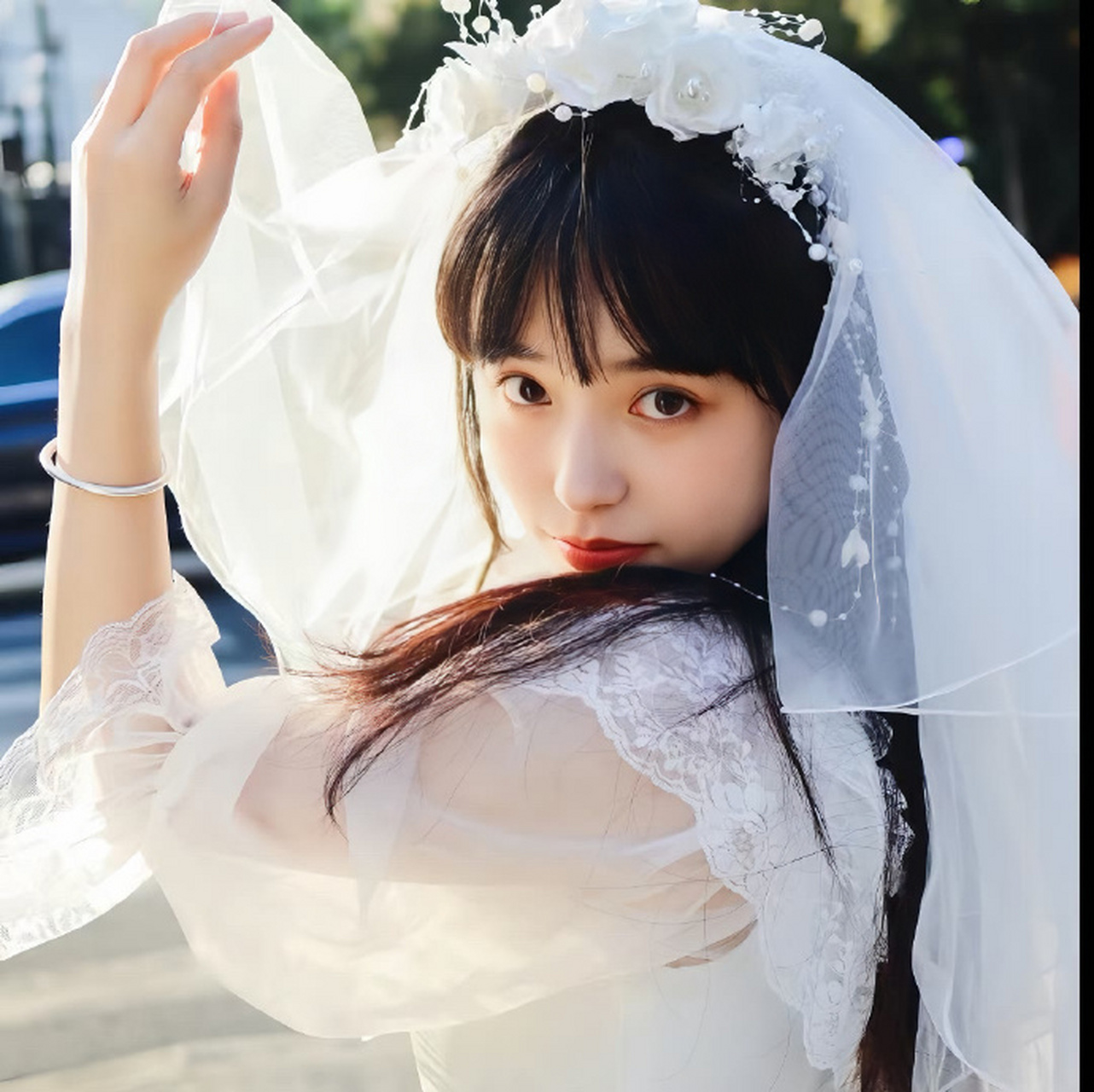 超温柔超仙363436373039婚纱系女生头像 #女生头像