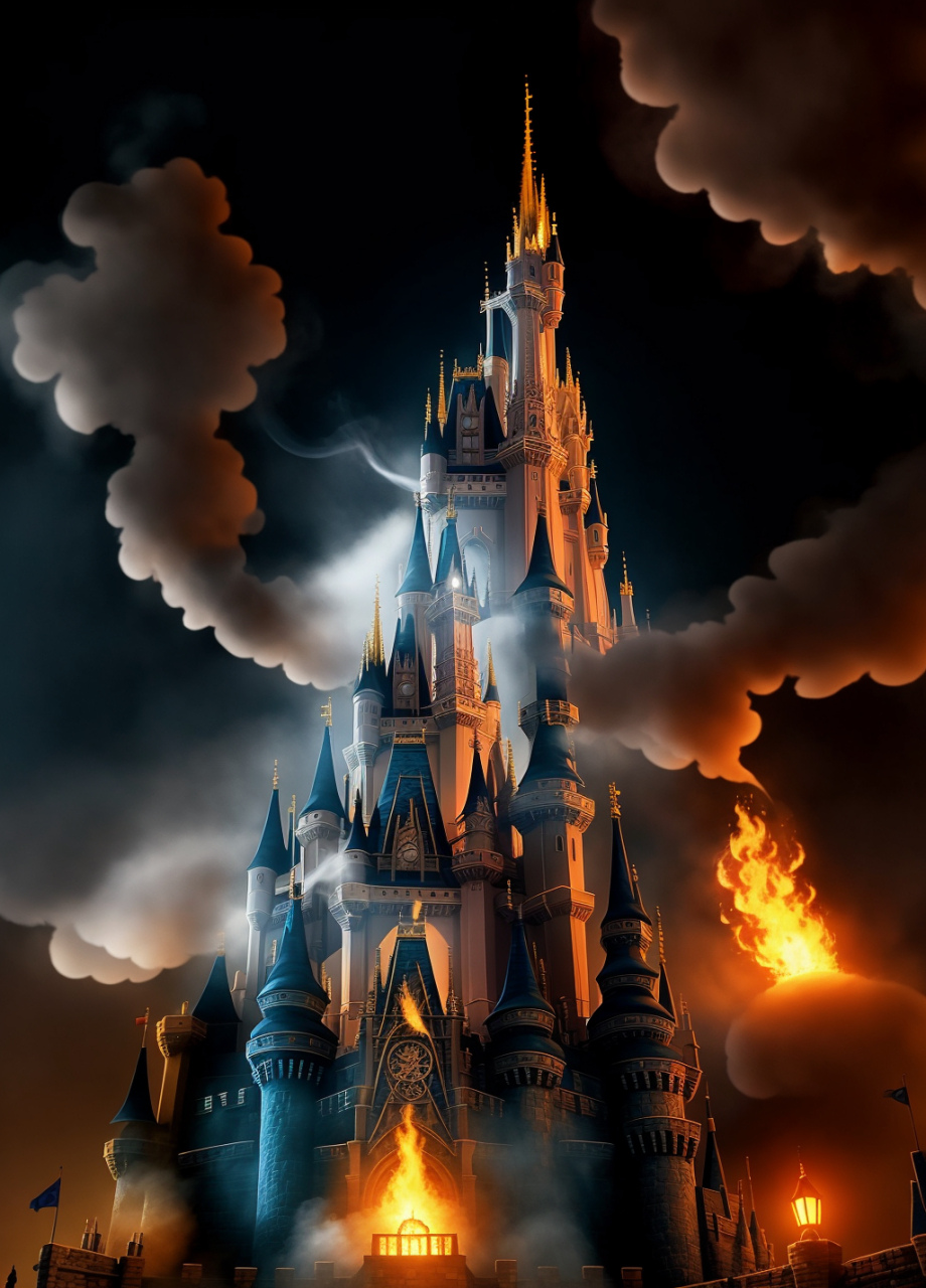 黑暗风格的城堡