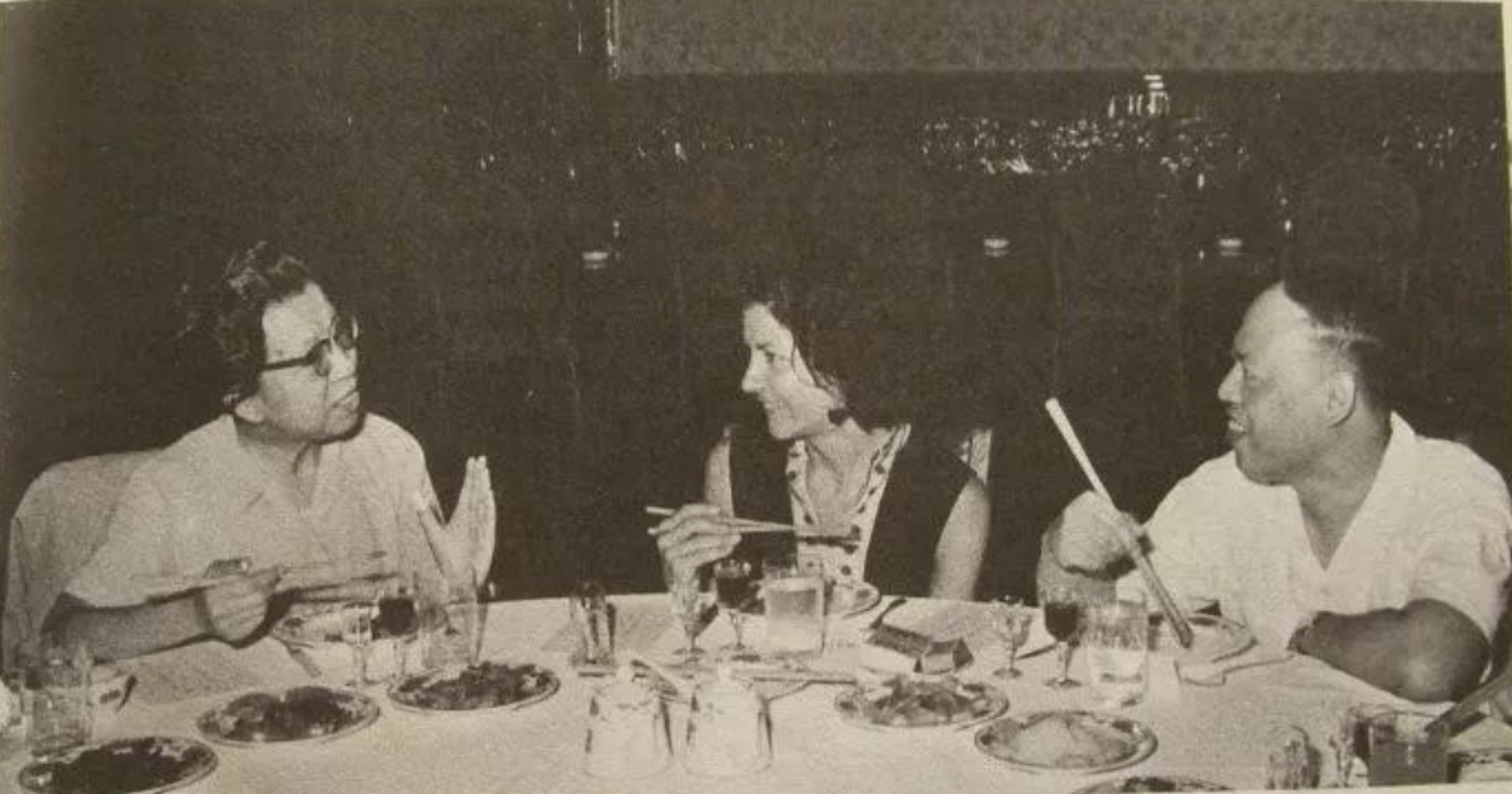 王张江姚.1972年江姚接见美国学者副教授维特克.