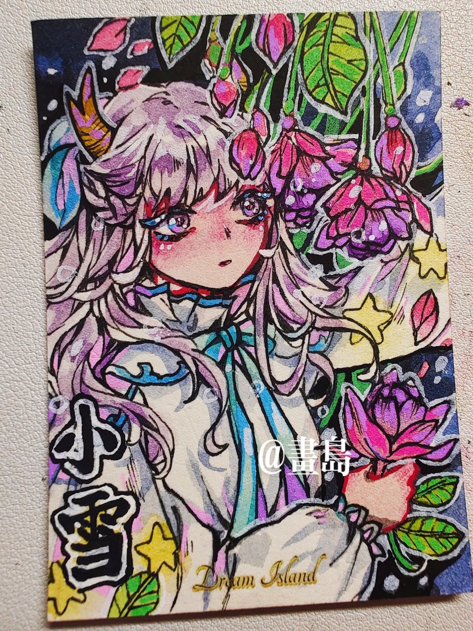 二十四节气拟人 小雪#水彩#超级创作挑战赛