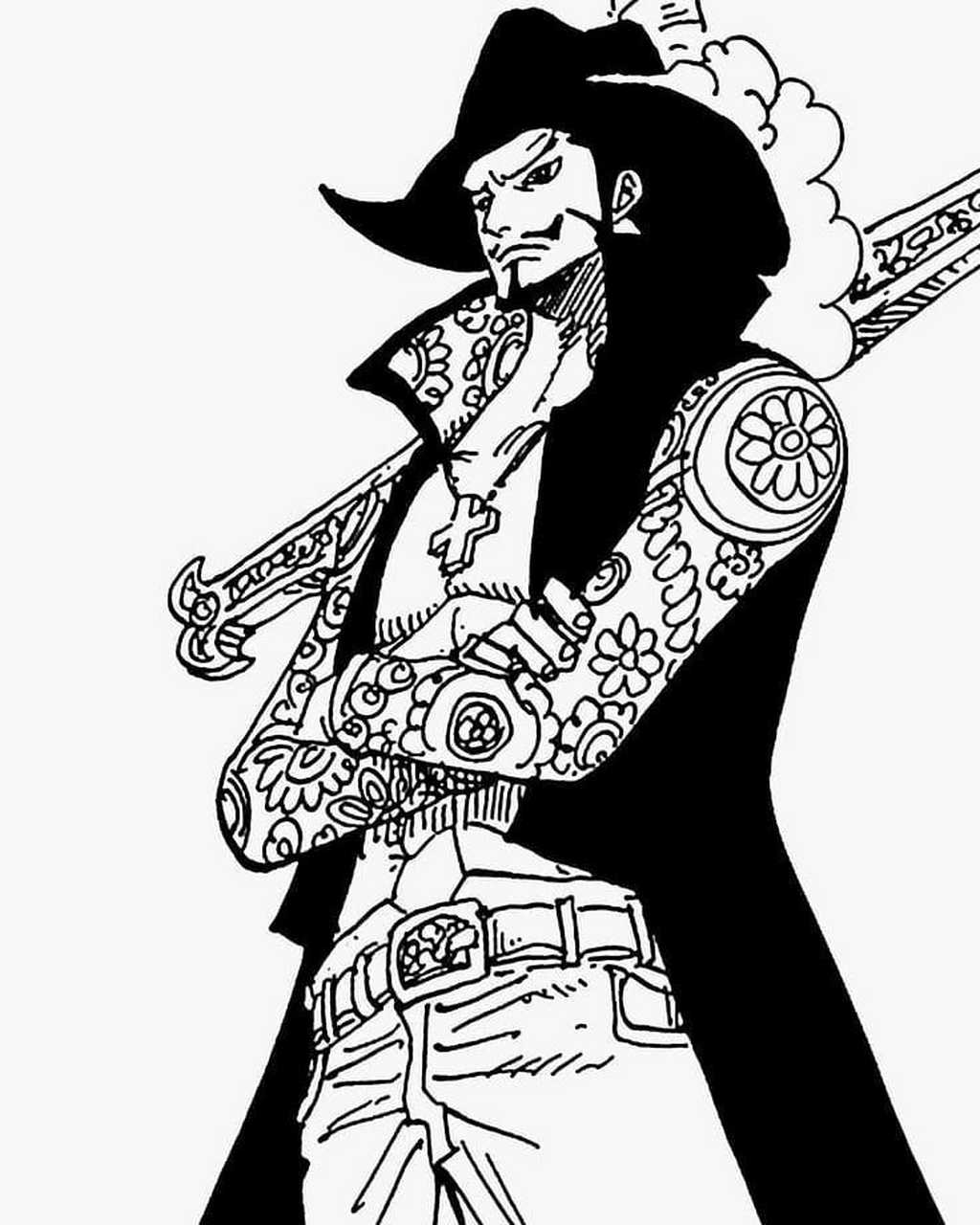 鹰眼米霍克 #海贼王# #动漫