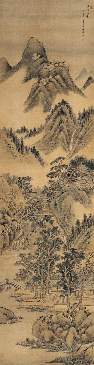 清代宫廷画家-杨晋山水作品选(2):杨晋 (1644-1728)字子和,一字子鹤