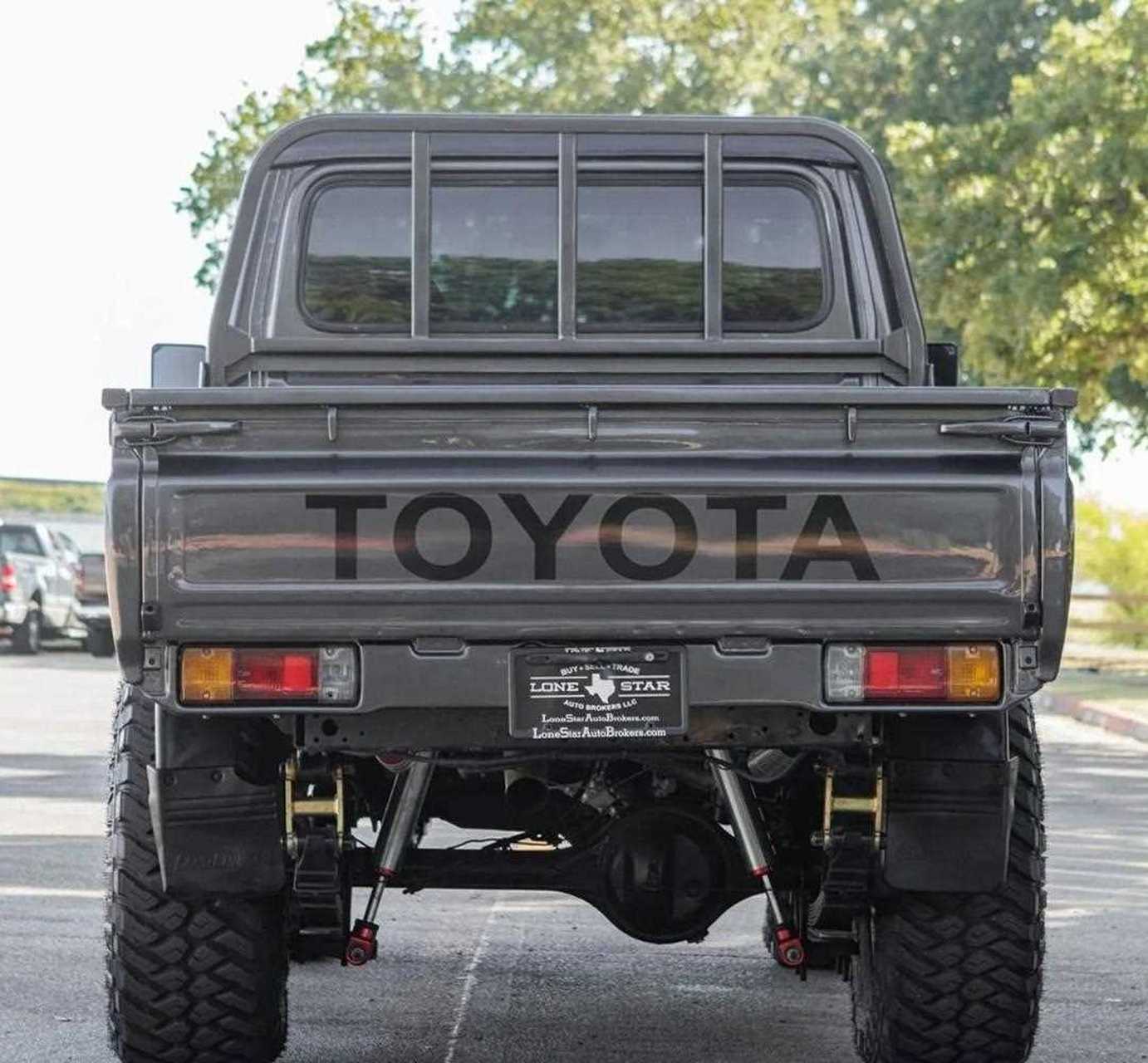 1992年丰田陆地巡洋舰 pzj70 皮卡. 灰色和黑色皮革,4.