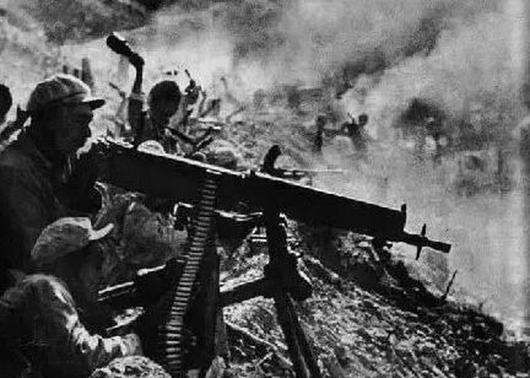 朝鲜战争中,38军113师副师长刘海清带领着338团3营火速行军.