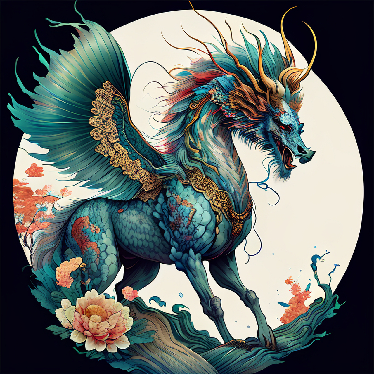 辜负麒麟功业志,只教人唤作诗家.典雅,画风,恬淡#百度ai绘图黑科技