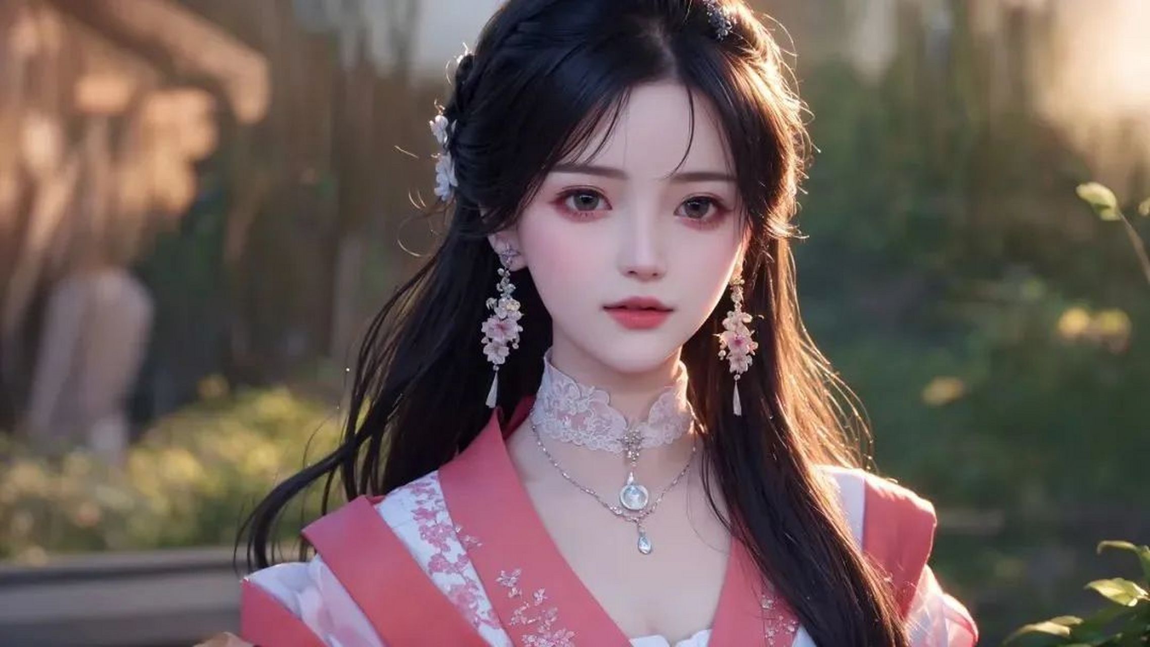 ai画作 | 古装打扮美丽动人的手游美少女#ai# #ai共创计划# #ai美少女