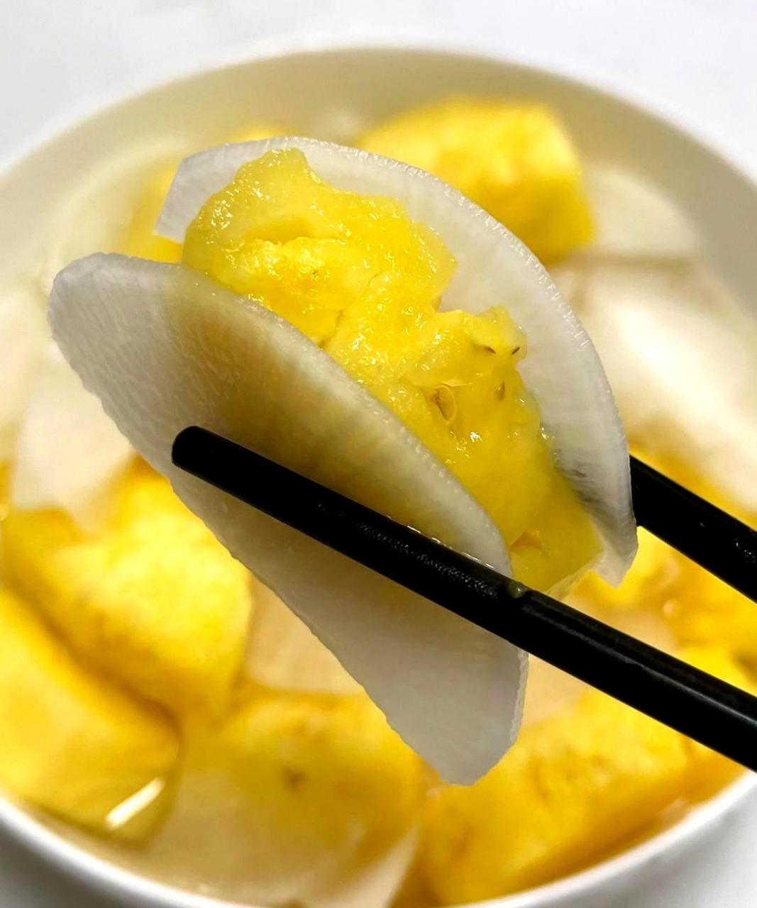 我在朋友家吃过菠萝拌萝卜,被它的清爽口感惊艳到了!