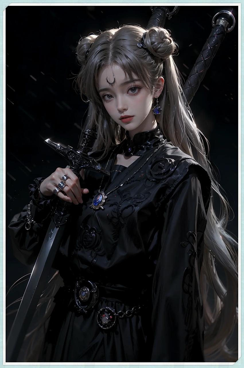 美少女剑士  无与伦比的美少女剑士英姿飒爽剑光如电她犹如炉火纯青的