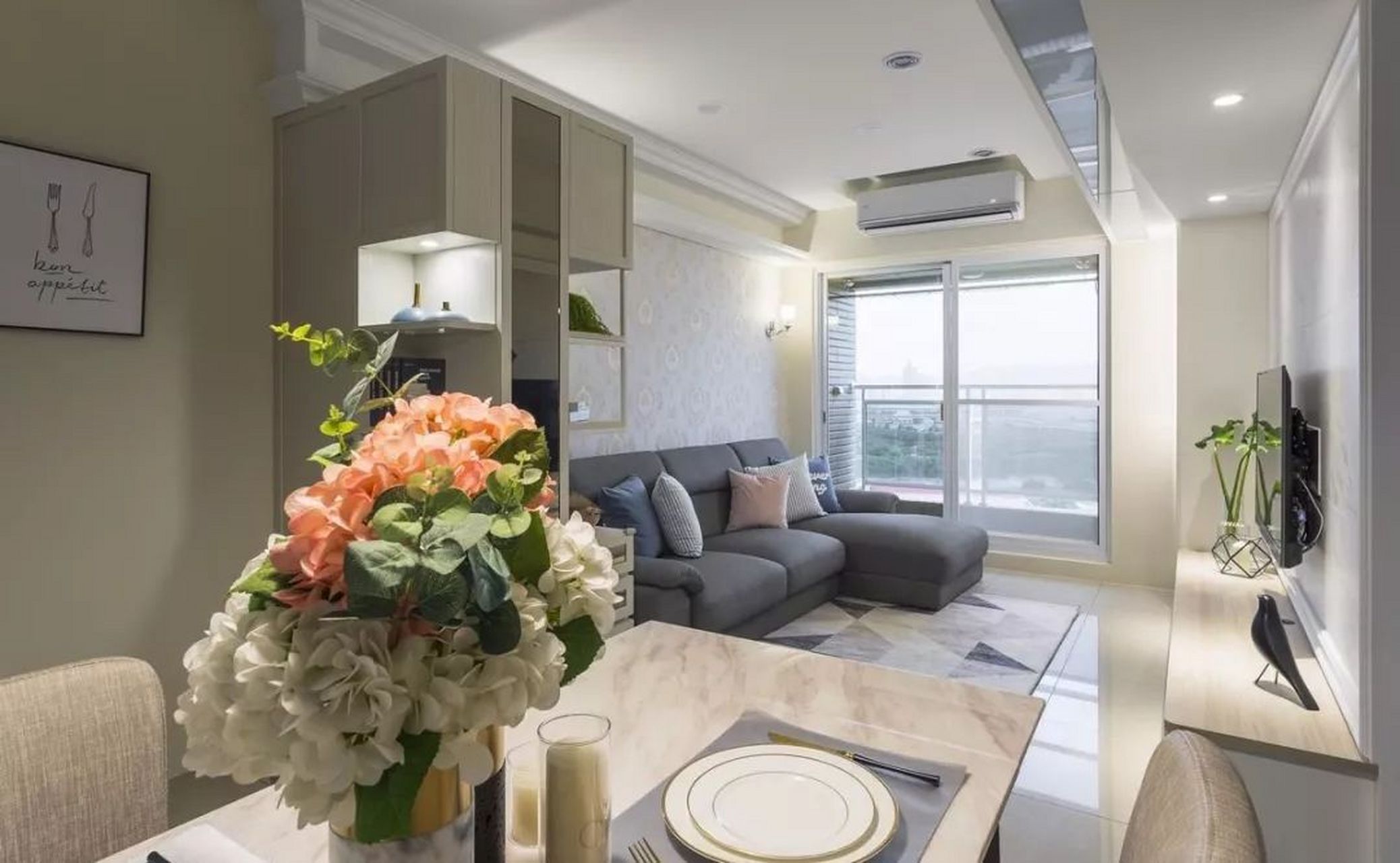 80平米一室一厅,现代简约风格让人眼前一亮的装修