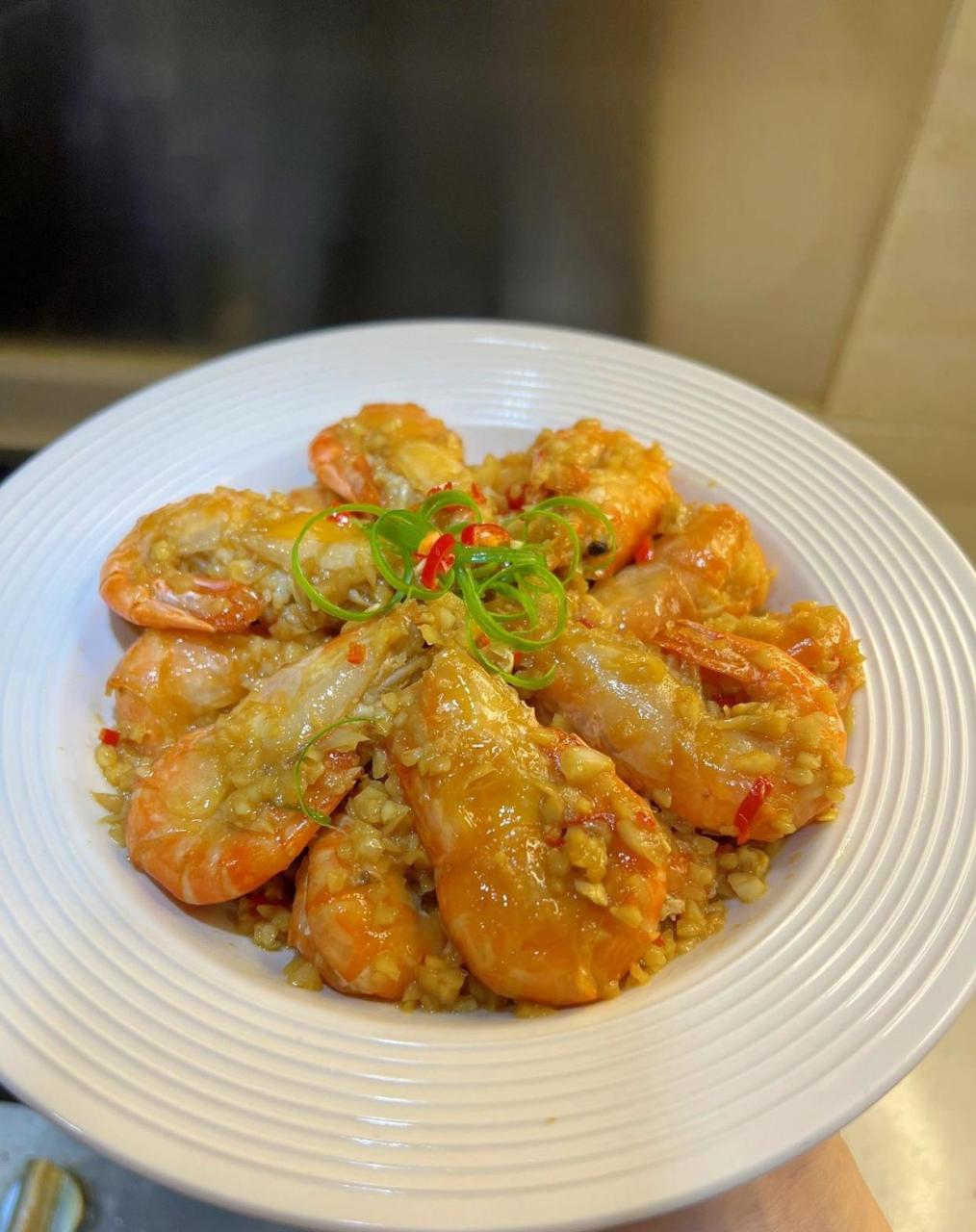 芥末大虾,成功解锁罗氏虾新吃法,太美味啦! ?