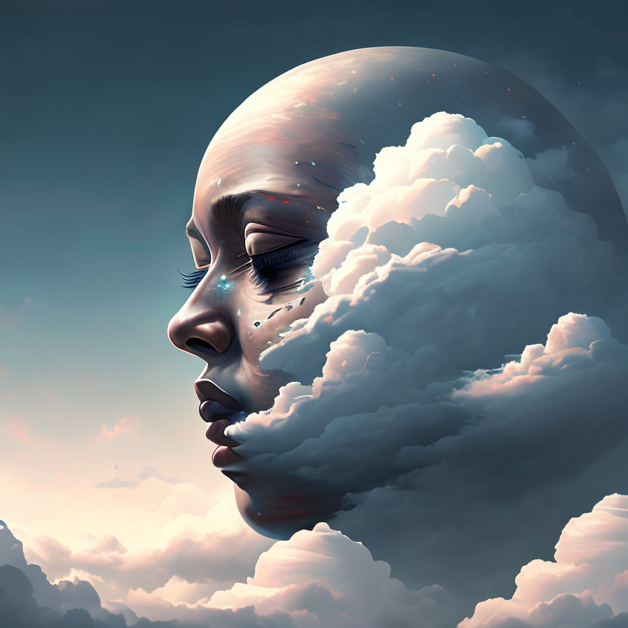 百度ai绘图黑科技#魔法光环,太空视角,古风绘画,中国风,描绘古诗词