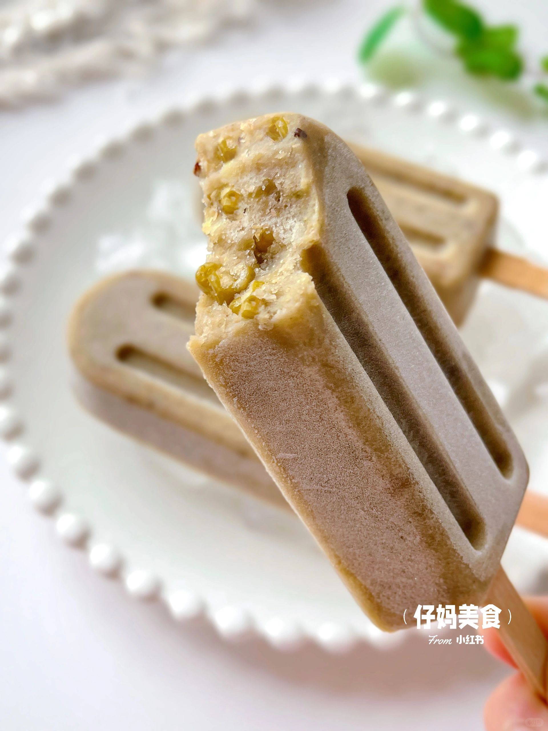 自制绿豆沙冰棍!口感细腻无冰渣