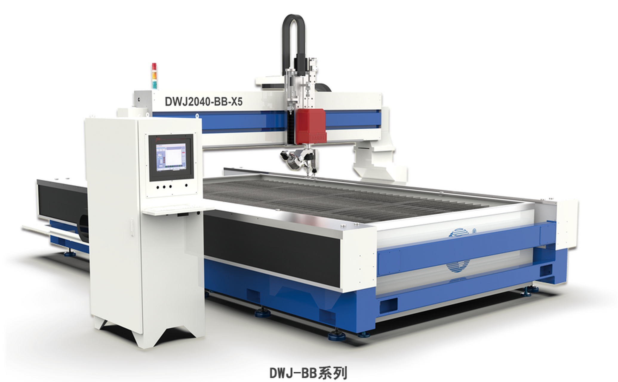 水刀切割机是一种高压水流和研磨颗粒一起切割材料的机器