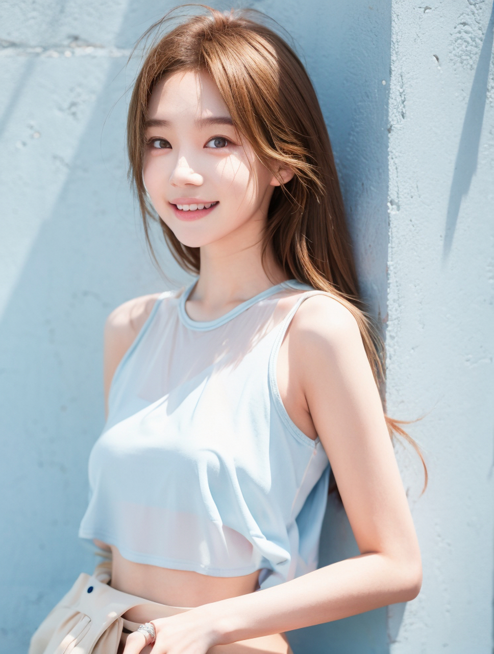 温柔美少女夏日清爽写真照片,气质女神高清壁纸 #美女# #温柔小姐姐