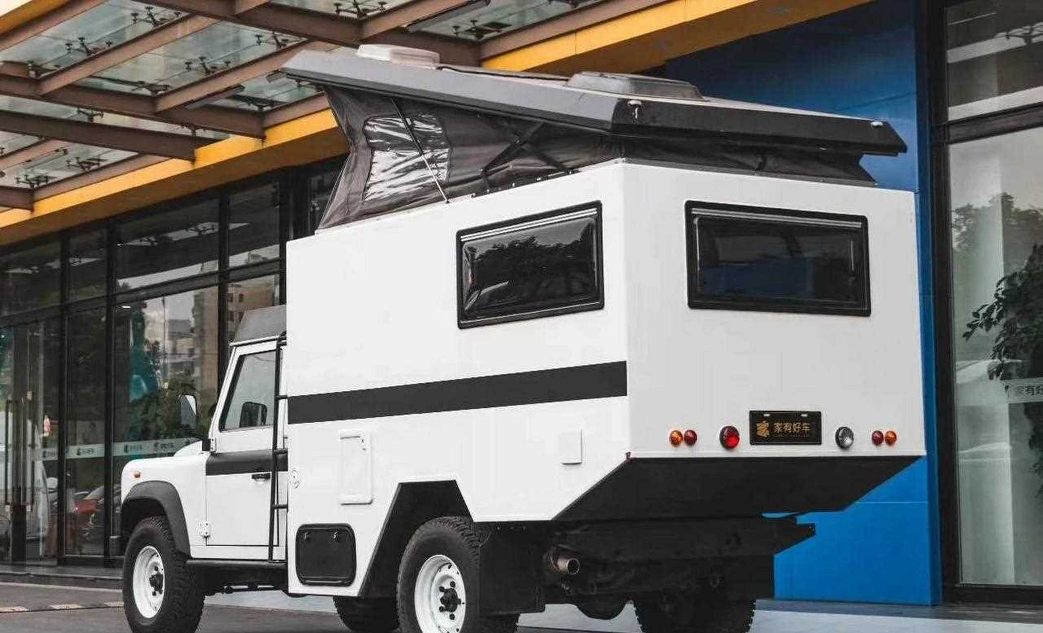 全新路虎卫士旅居版房车,越野 露营首选,国五排放,浙江牌,蓝牌c1驾照