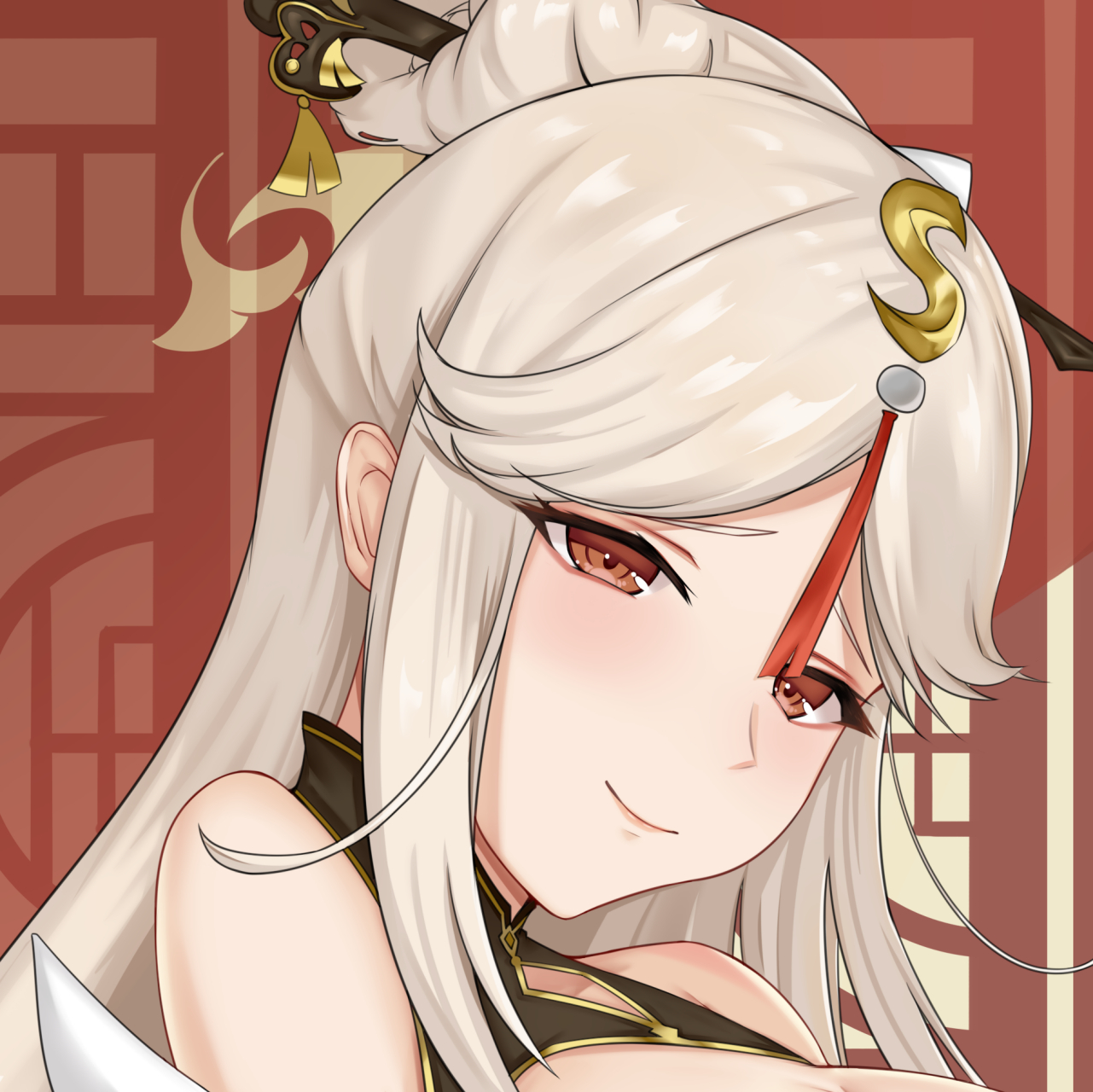 画师:小郑 #原神# #凝光# #头像# 凝光姐姐