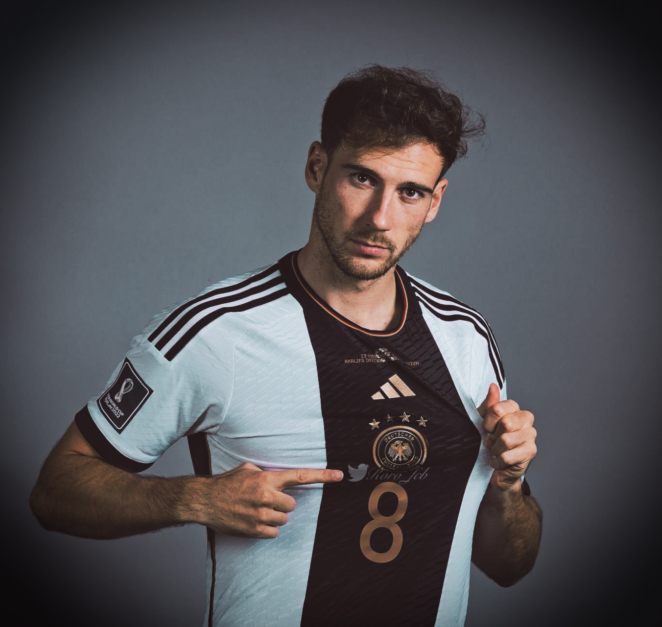 1995年出生的德国队中场球员莱昂·格雷茨卡,这是他的第二届世界杯.