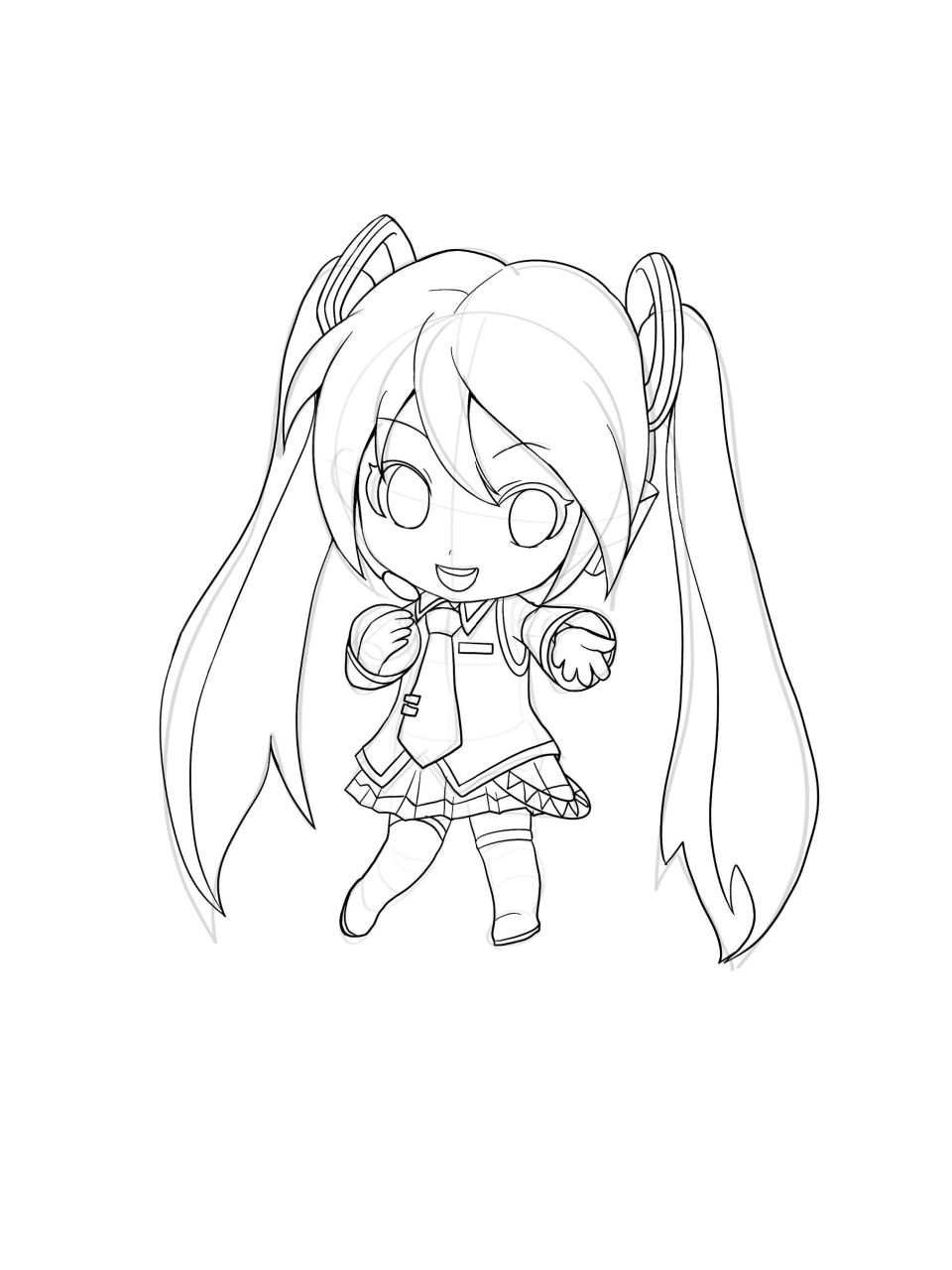 零基础画初音未来