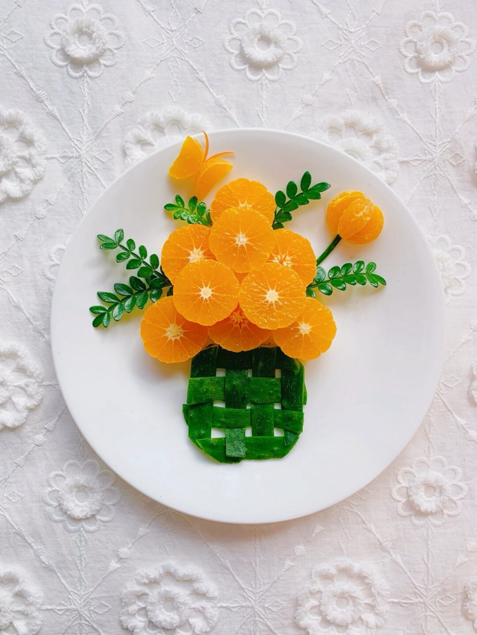 创意橘子摆盘合集  今日份的餐桌艺术:创意橘子摆盘合集.