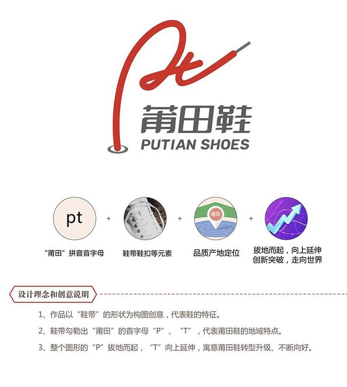 「莆田鞋」logo以鞋带为构图