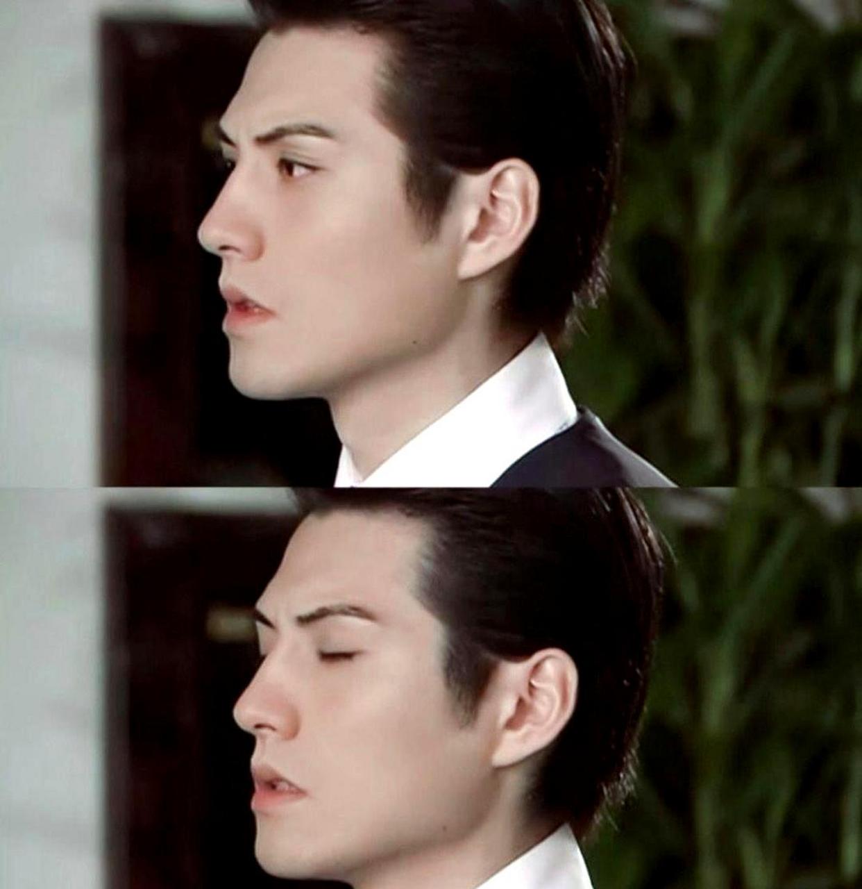 严屹宽的侧脸真是绝美,骨相堪称完美.