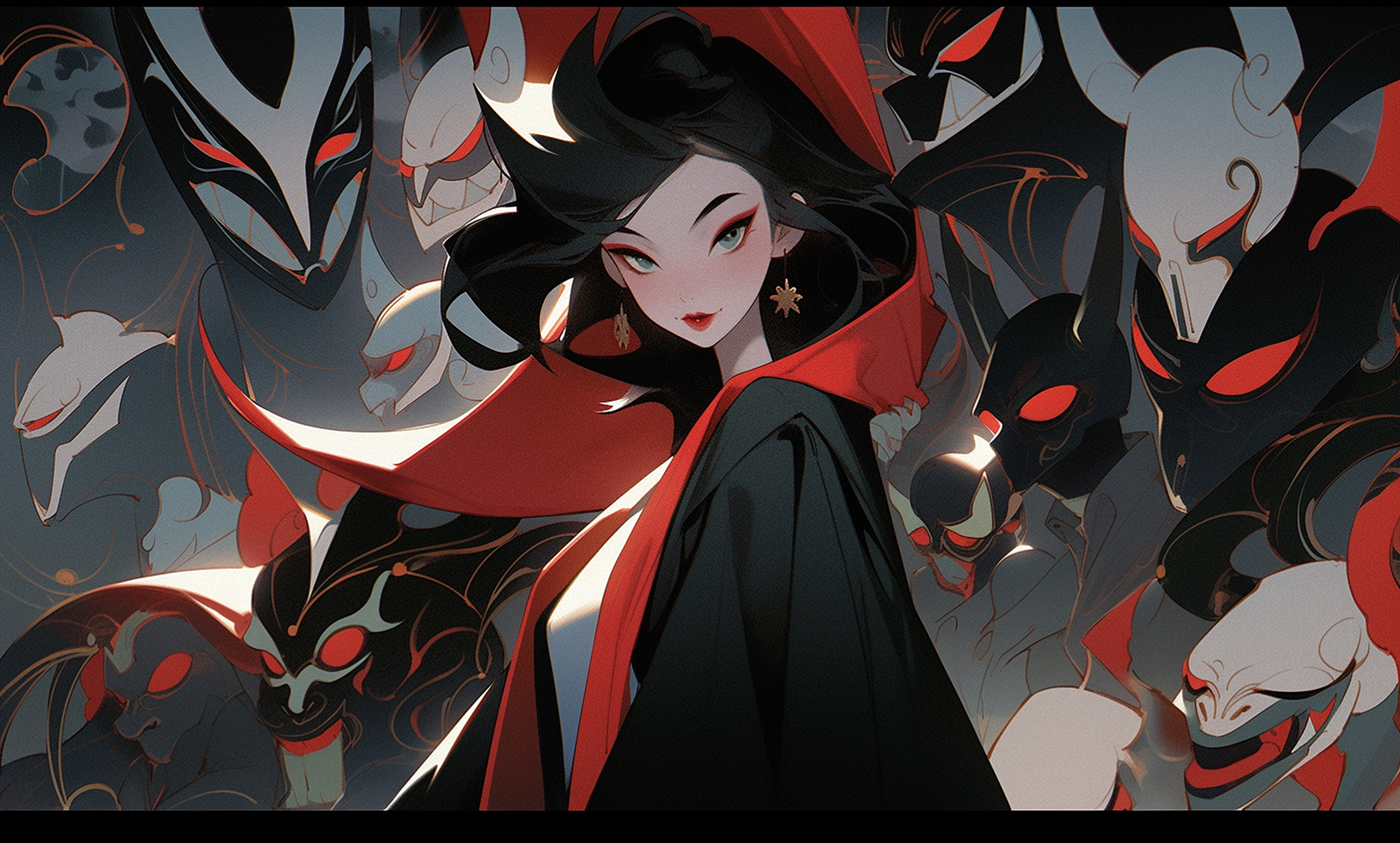 有点日系的卡通人物风格,尖嘴猴腮的!#ai绘画