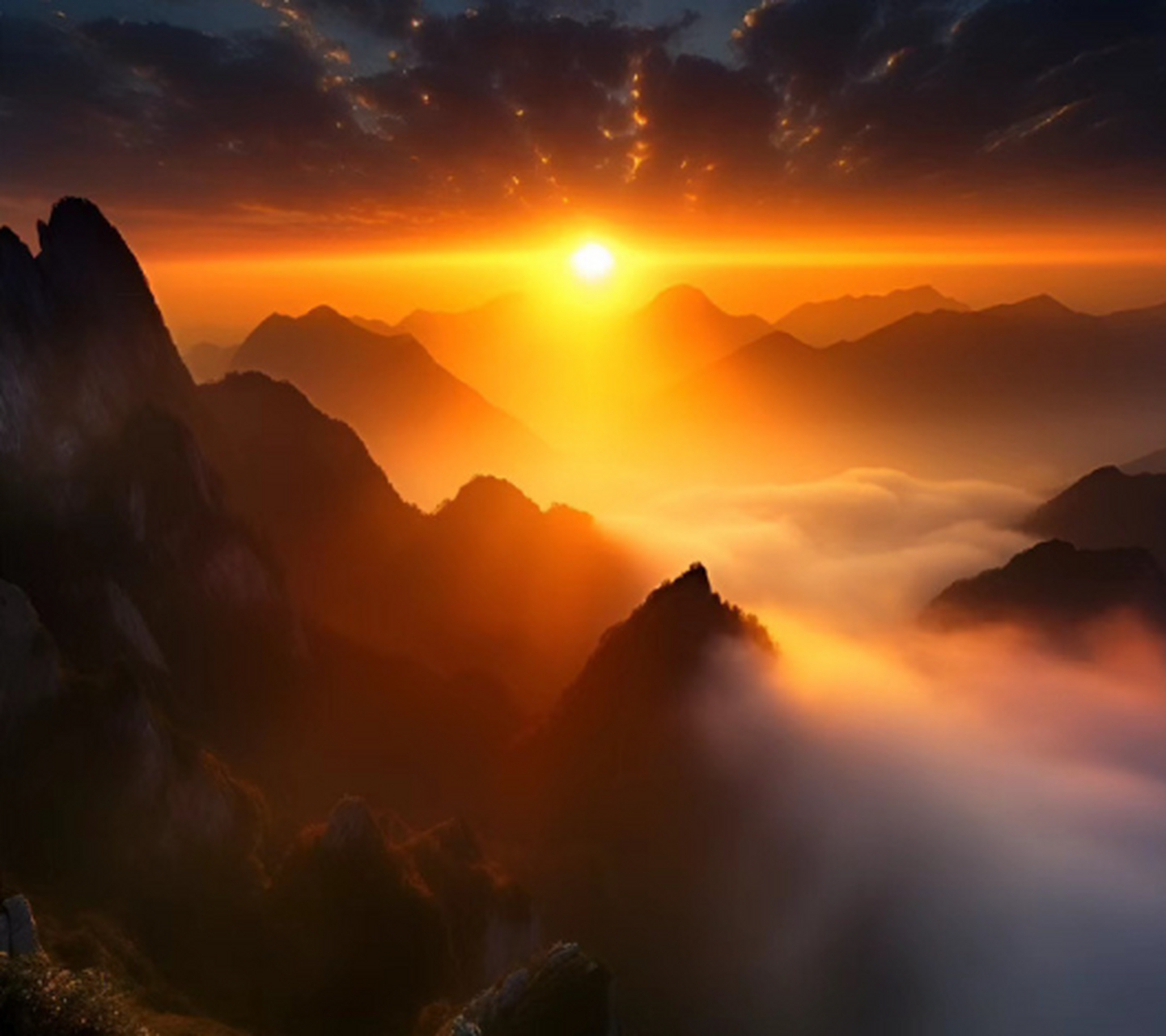 红日一轮出远际,霞光万丈照神州. 67#美景# #霞光