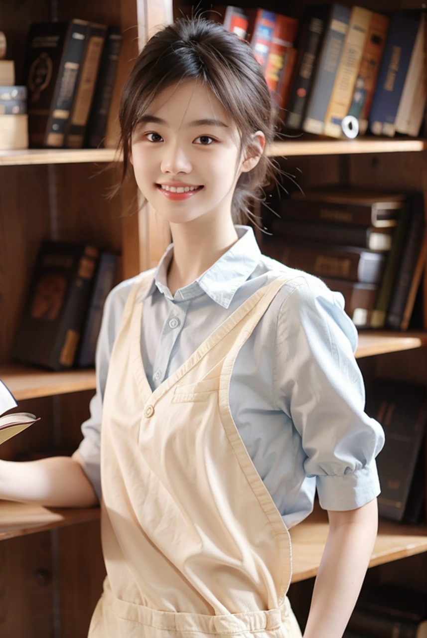 青春阳光,文雅书香女生,甜美系美女图书馆写真集,甜美诱惑,撩动心弦#