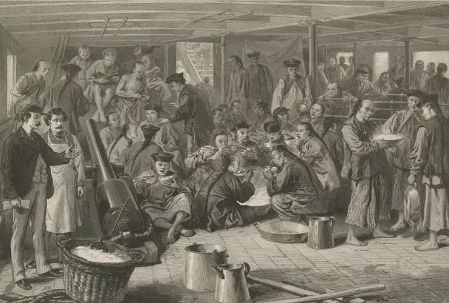 1854年,在宁波港口,一艘英国轮船"英格伍德号"缓缓离开,目的地澳门,这