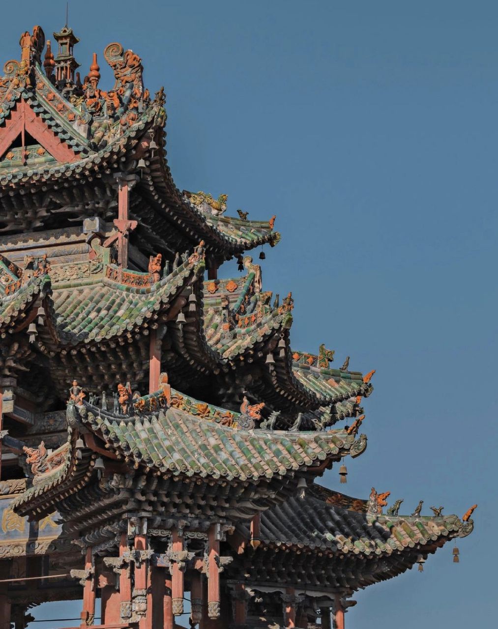 曲沃四牌楼,又名望母楼或孝母楼,位于曲沃县城东南贡院街孝母巷十字