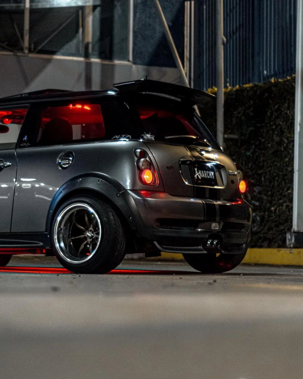 darosupercharged mini r53 搭配超大抛边的的watanabe轮毂