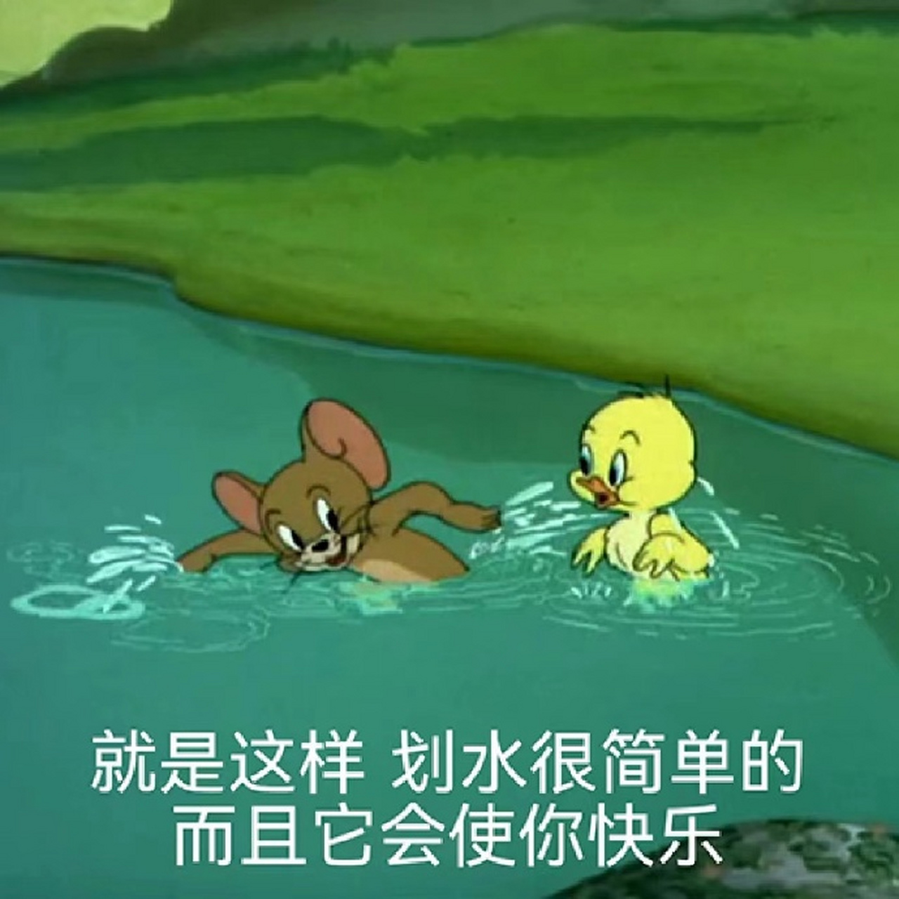 猫和老鼠划水表情包