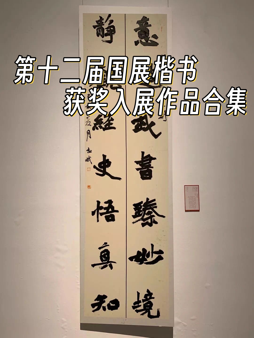 第十二届国展楷书获奖入展作品合集