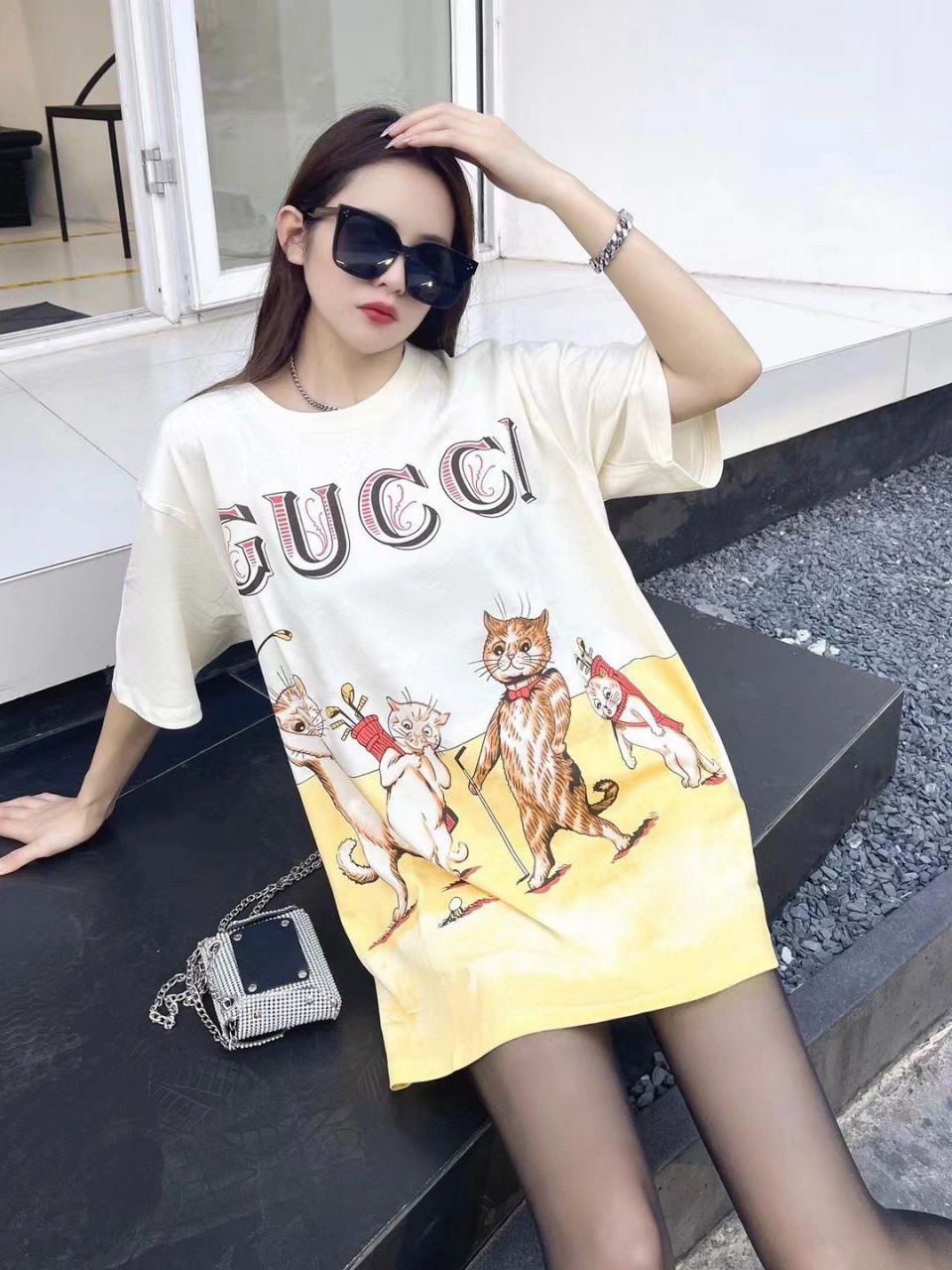 gucci猫咪t恤价格图片