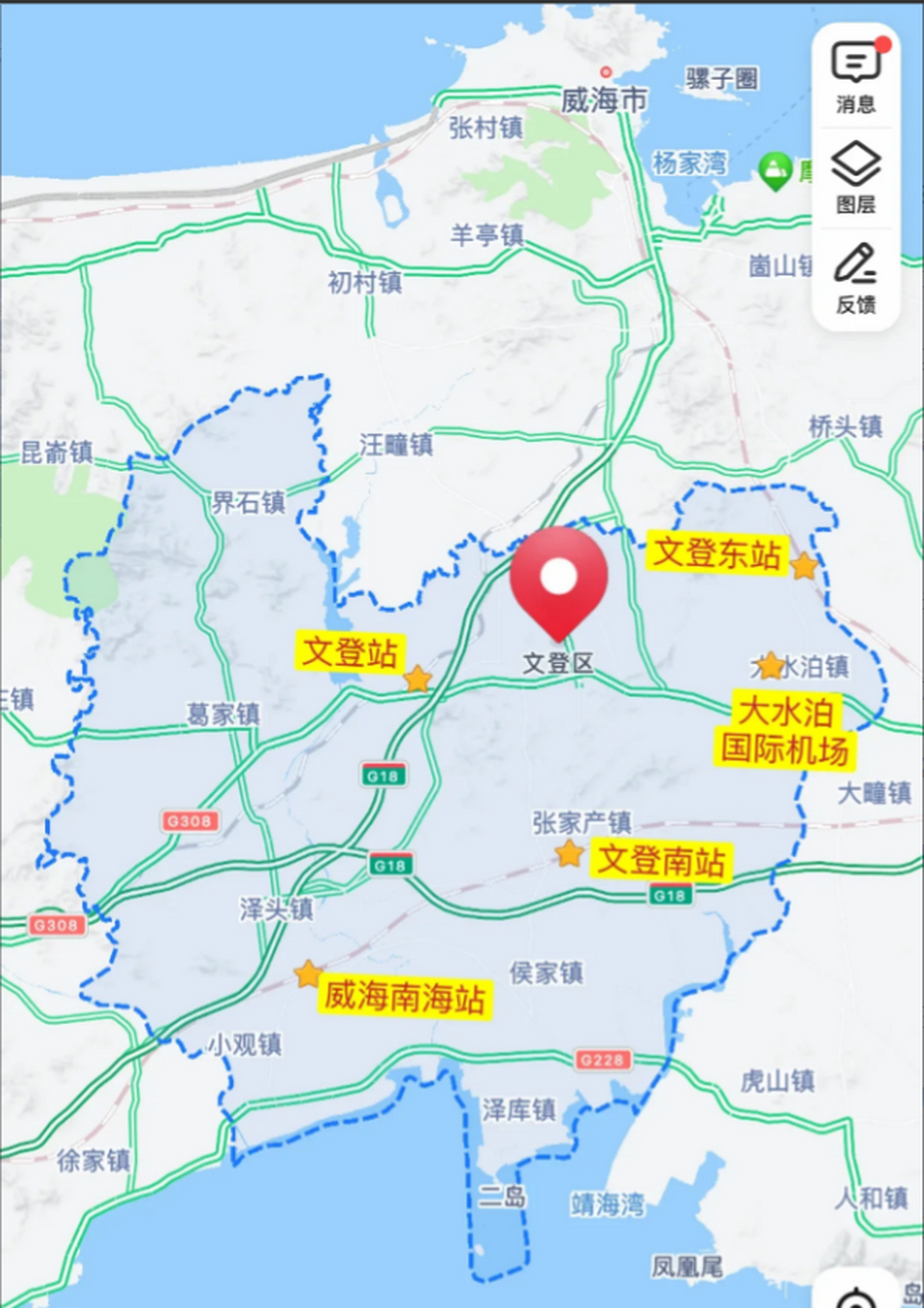 文登地图高清版导航图片