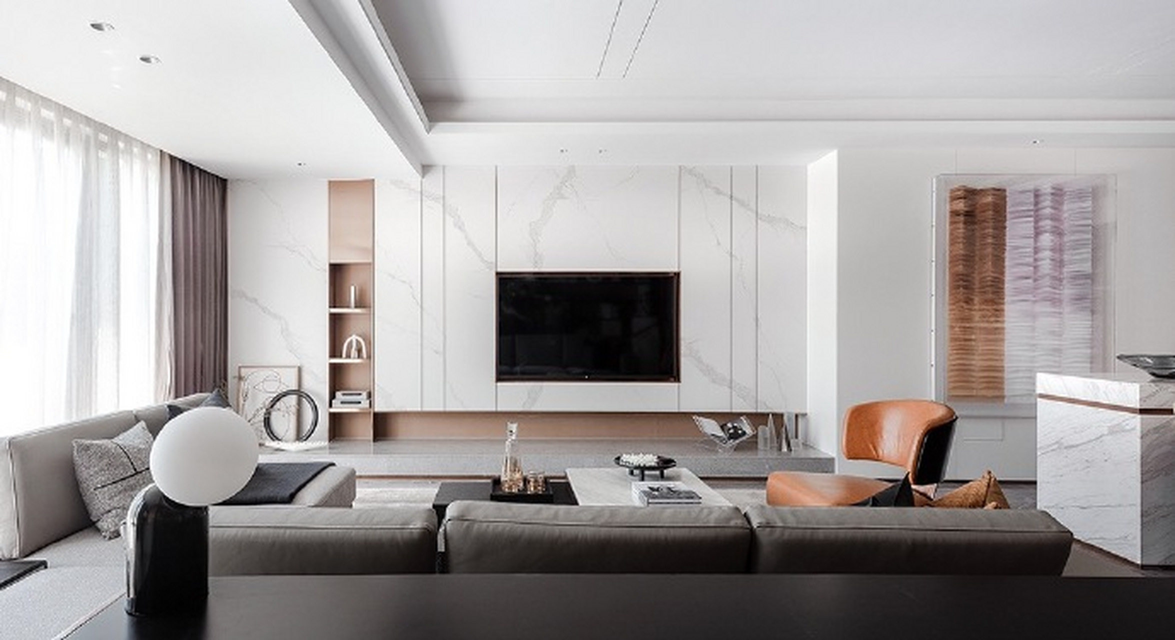 现代简约样板房设计     #五一来逛我家##沪佳好声音