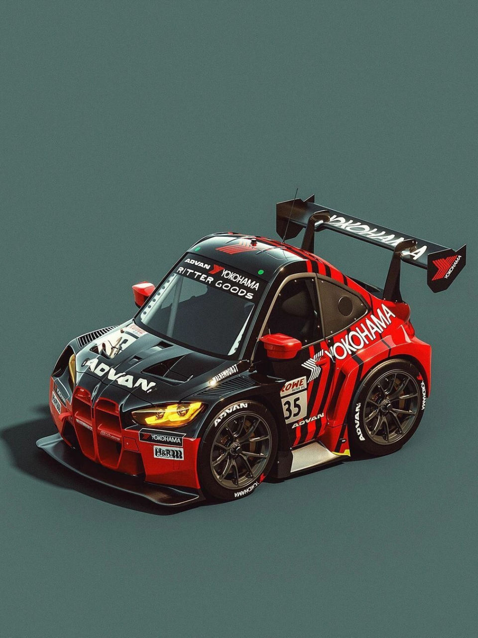 advan 涂装的m4 凶萌凶萌的m4gt3